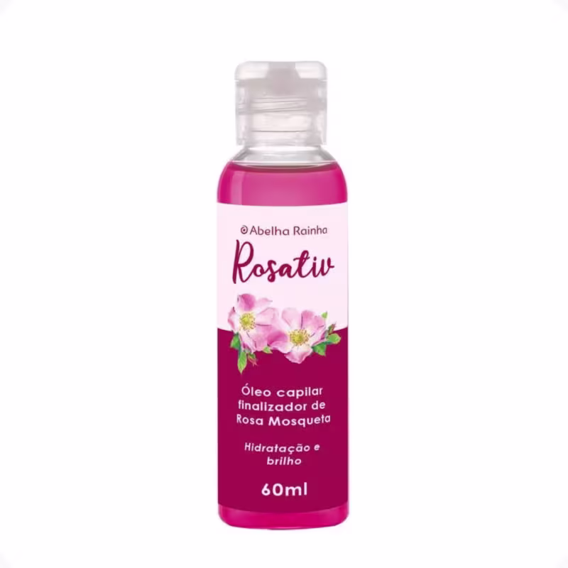 Óleo Capilar Finalizador Abelha Rainha Rosativ Rosa Mosqueta, 60ml.