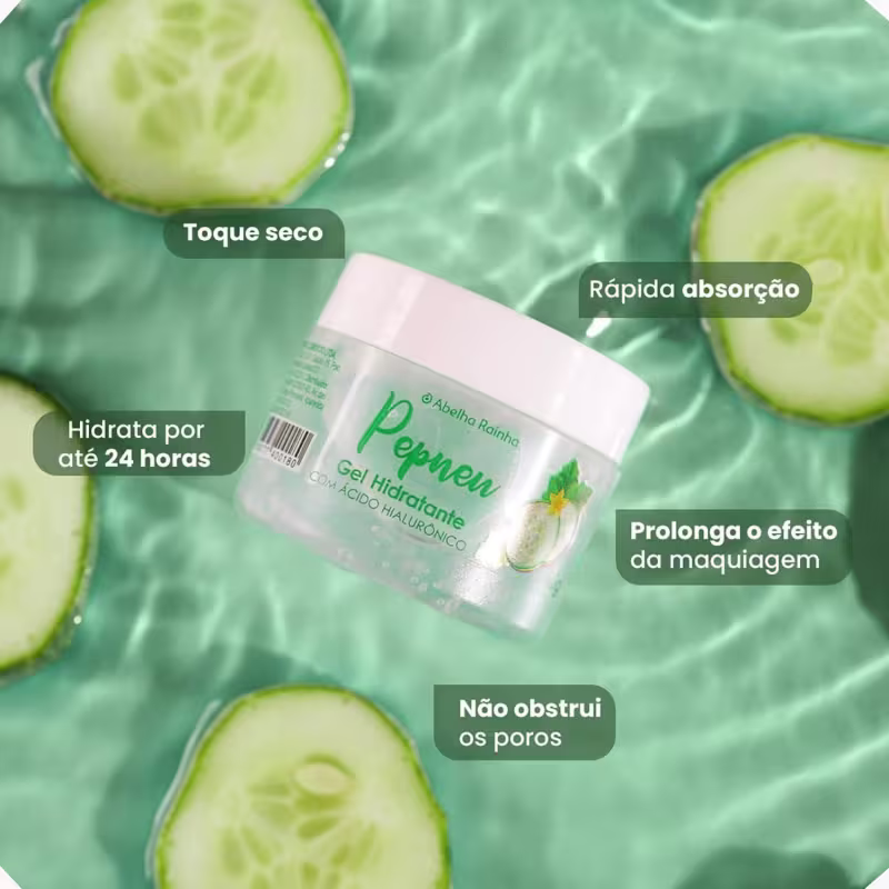 Gel Hidratante Facial Abelha Rainha Pepnew, 40g.