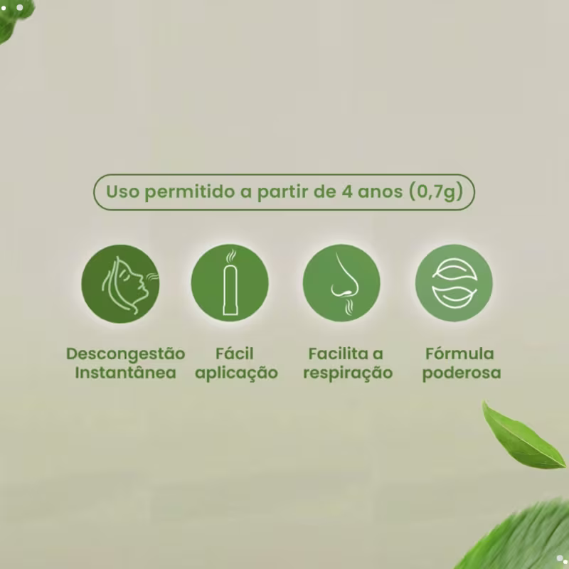 Inalador Descongestionante Abelha Rainha Bom Médico, 0,7g.