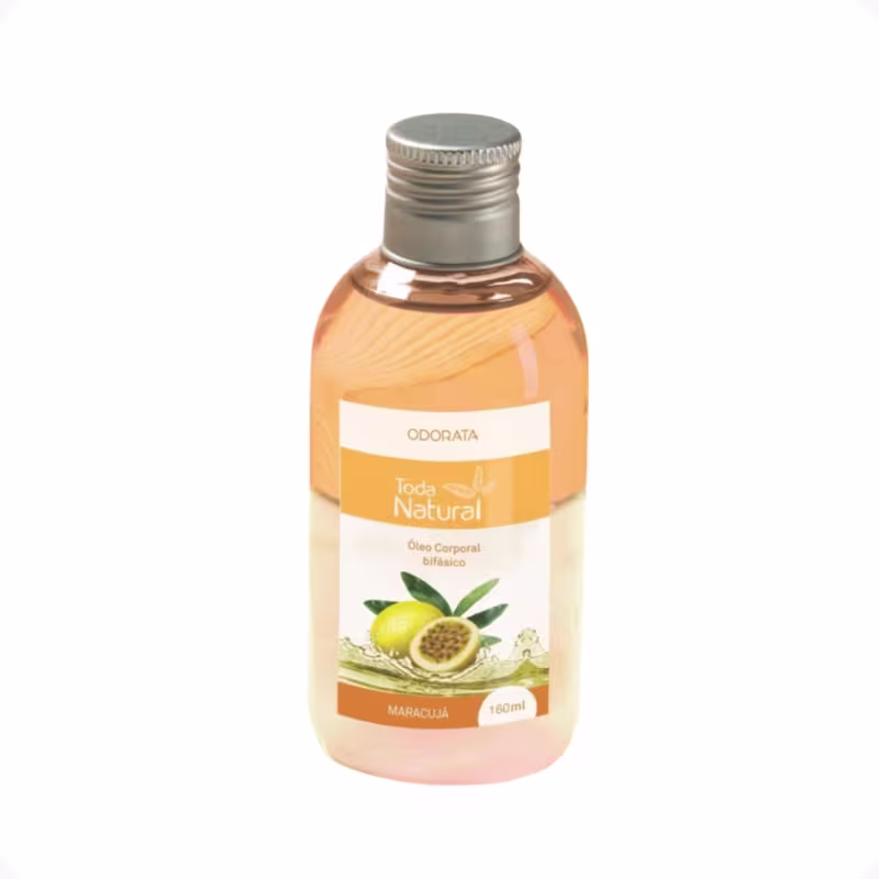 Óleo Corporal Bifásico Maracujá Toda Natural 160ml Odorata Efeito Calmante Relaxante REF 4578