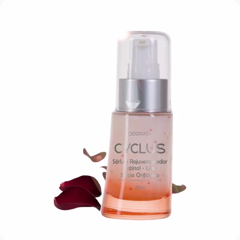 Sérum Rejuvenescedor Retinol-Like Silício Orgânico Cyclus Rosa Negra 30ml Odorata REF 4669