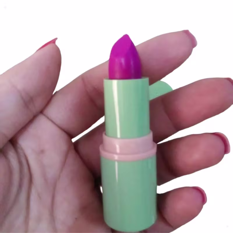 Batom Matte Aveludado Rosa Orquídea Com Fps Textura Macia Shine Colors 4g Abelha Rainha REF 4926