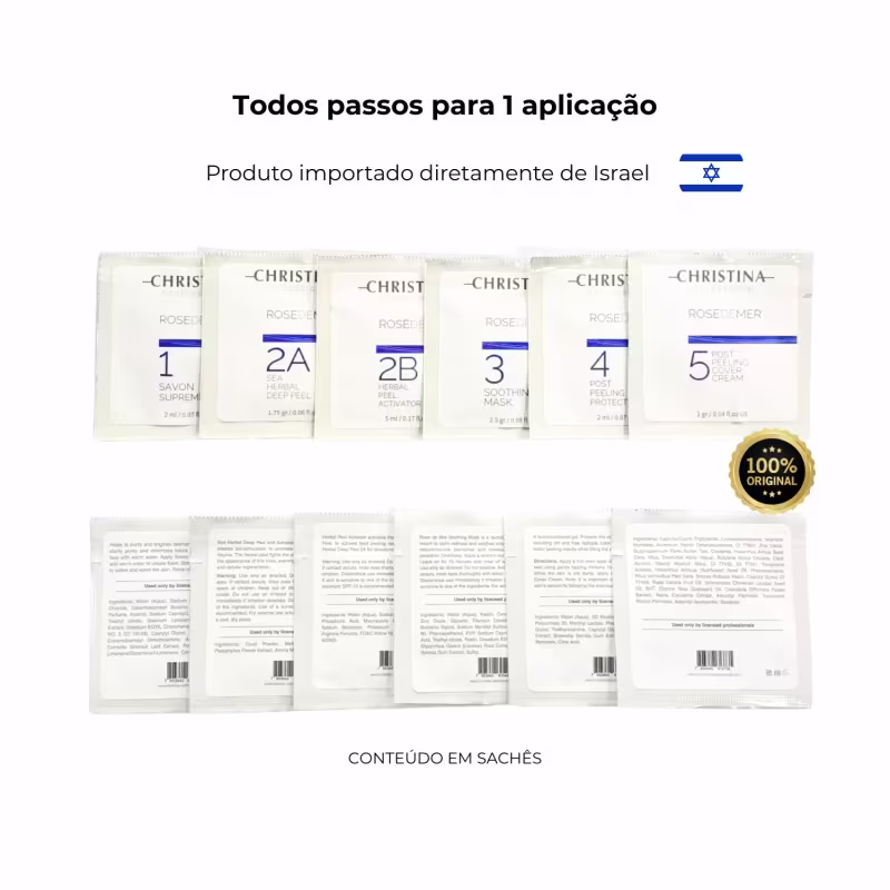 Peeling Rose de Mer Mar Morto Sache 1 Aplicacao Frete Gratis