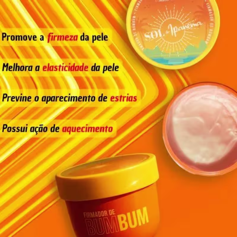 Firmador de Bumbum Sol de Ipanema Miss Care Miss Rôse 200g