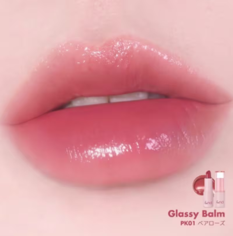 &nd by rom&nd Glassy Balm 1.2g Cor:#PK01 Bare Rose