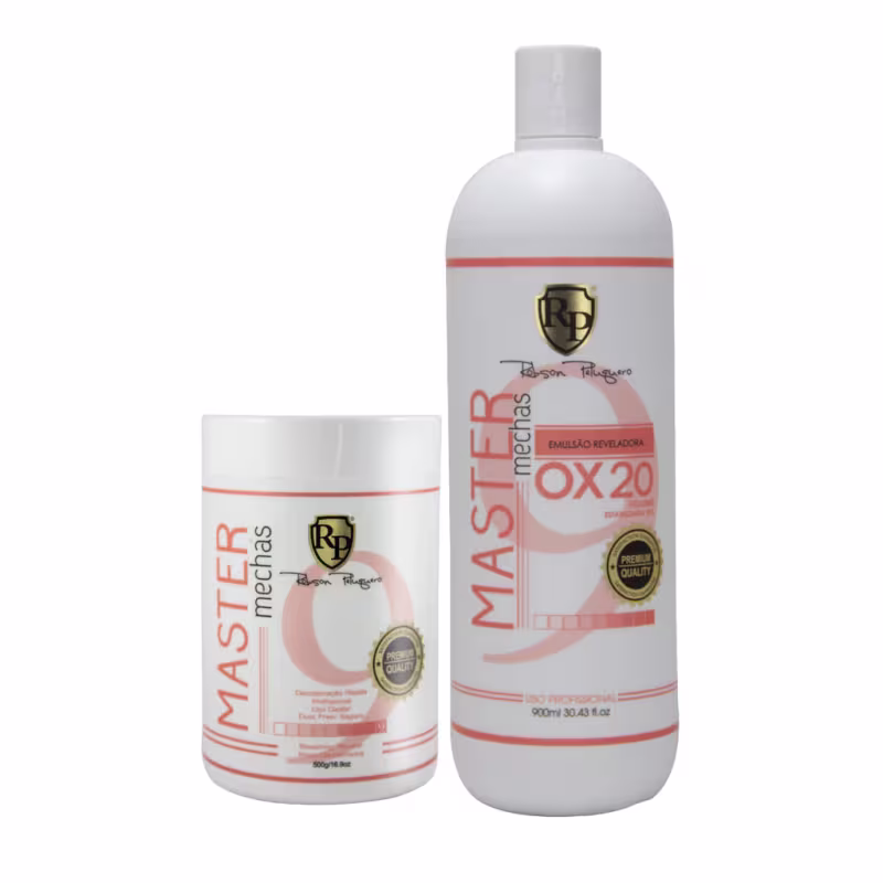 Po Descolorante + Ox 20 Master Mechas Robson Peluquero