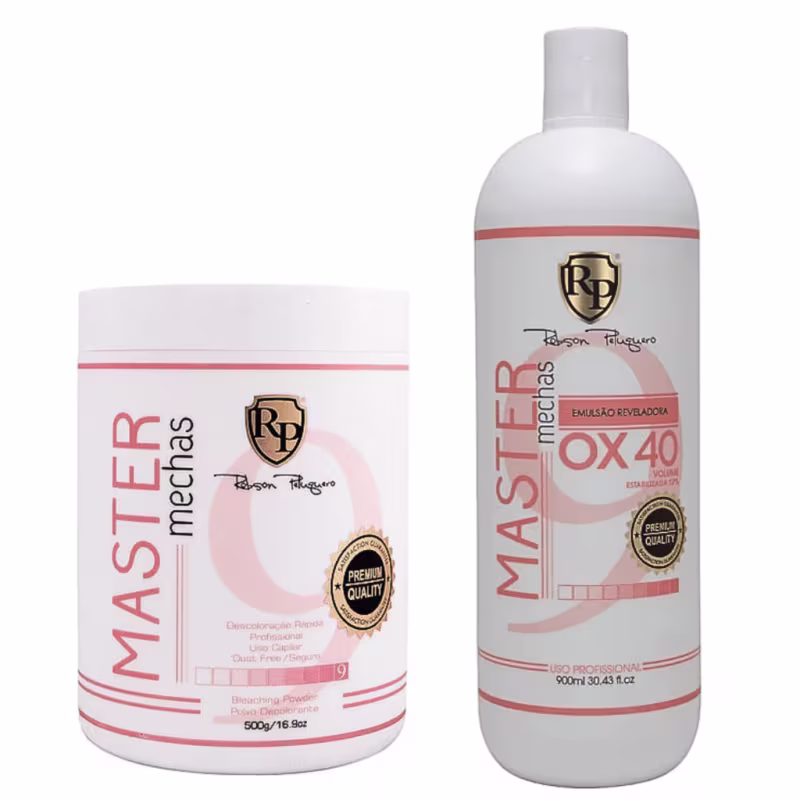 Po Descolorante + Ox 40 Master Mechas Robson Peluquero
