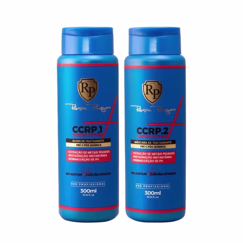 Kit Detox Metal Cabelo 300ml Carvão Ativado Robson Peluquero