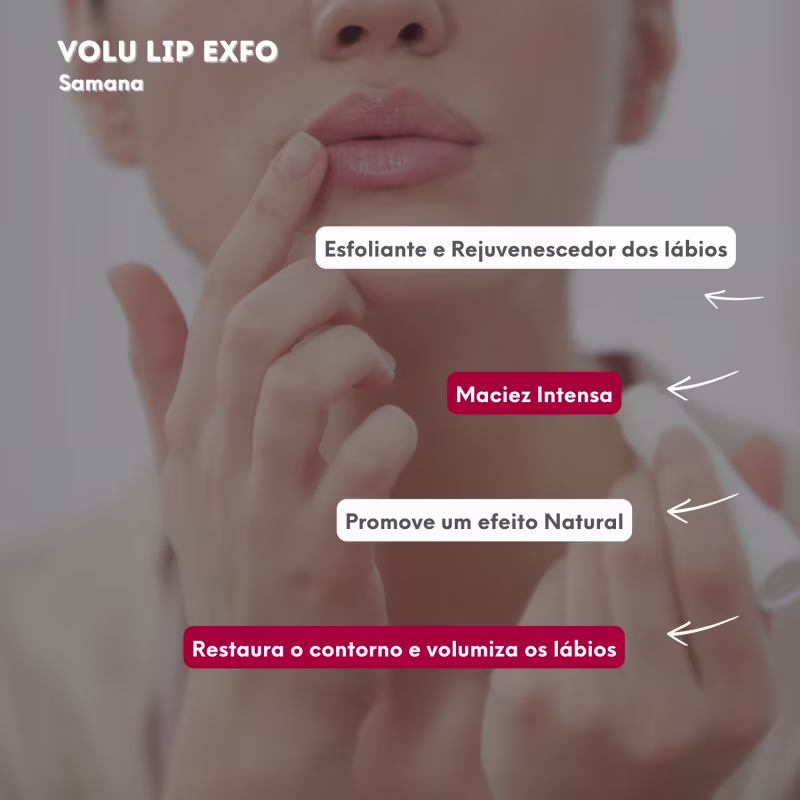 Samana Volu Lip Esfoliante Volumizador Hidratante Labial 30g