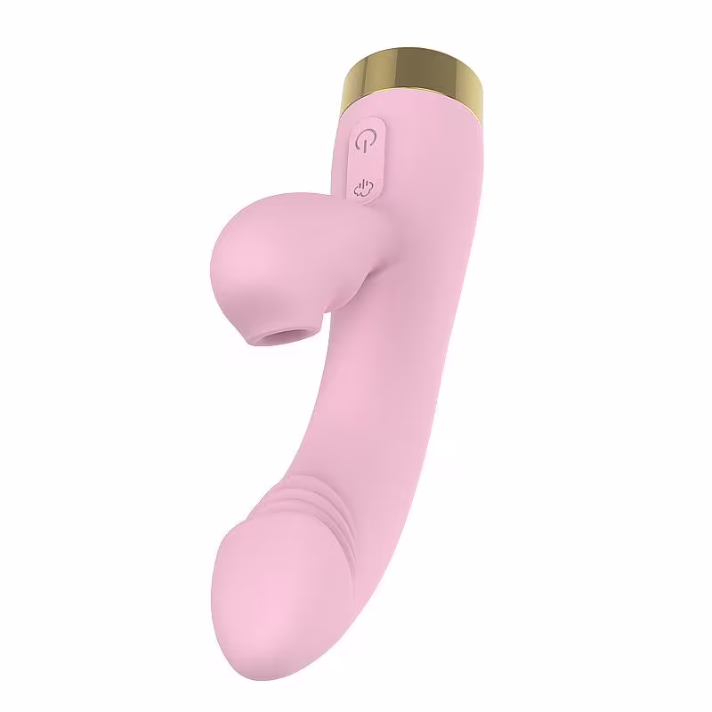 Scaleid Vibrador Rabbit Flexível Sugador de Clitóris e Estímulo Ponto G 19cm x 3cm Recarregável em Silicone