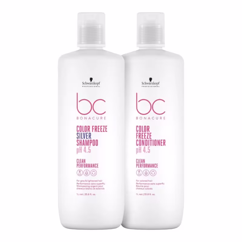 Kit BC Bonacure Schwarzkopf Color Freeze  - Shampoo 1L + Condicionador 1L