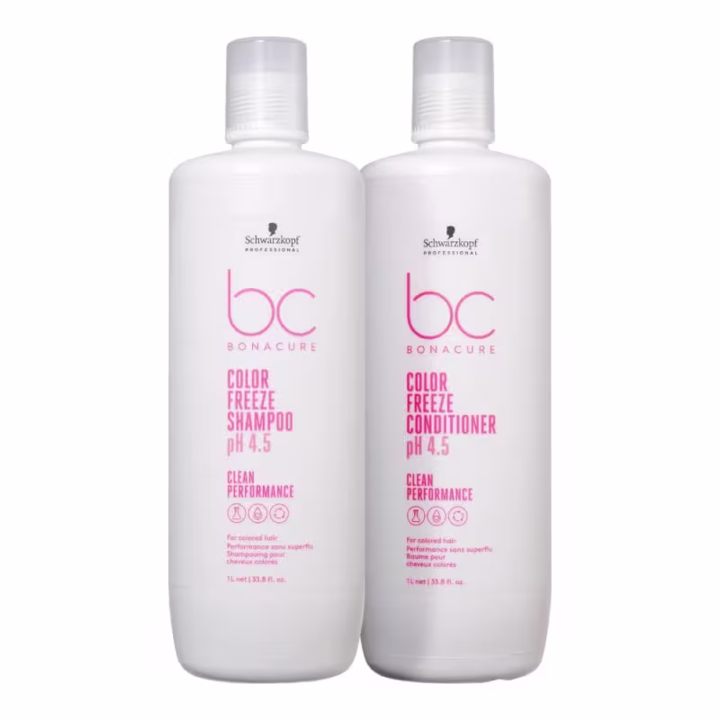 Kit BC Bonacure Schwarzkopf Color Freeze  - Shampoo 1L + Condicionador 1L