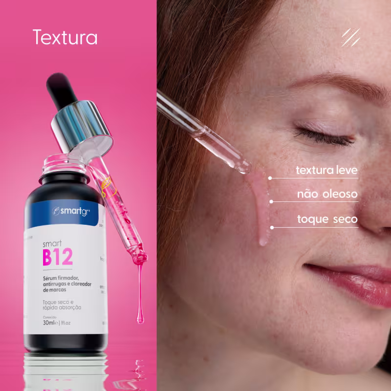 Sérum B12 Firmador Antirrugas e Clareador de Marcas – 30 ml | Smart GR