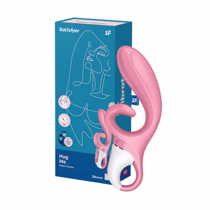 Satisfyer Hug Me Pink - Vibrador de ponto G e estimulador clitoriano