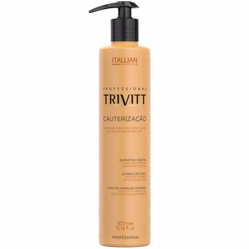 Trivitt - Cauterização 300ml, Fluído para Ondas + Hidratação 500g + Shampoo 1L