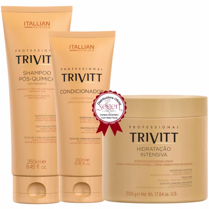 Trivitt - Shampoo 250ml + Condicionador + Hidratação 500g