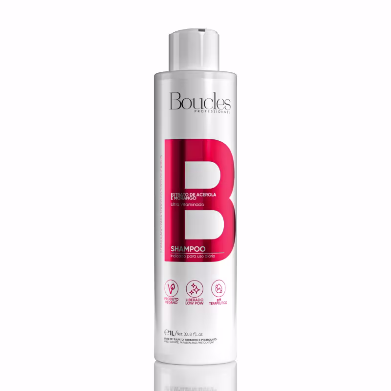 Shampoo Profissional Boucles Extrato De Acerola Morango 1kg