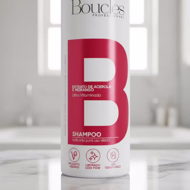 Shampoo Profissional Boucles Extrato De Acerola Morango 1kg