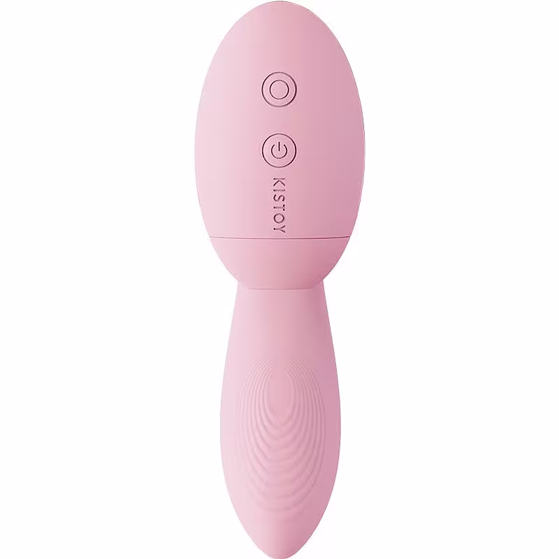 Kistoy tina mini - Vibrador estimulador de ponto g e clítoris com 10 modos de vibração e tecnologia de sucção - Rosa