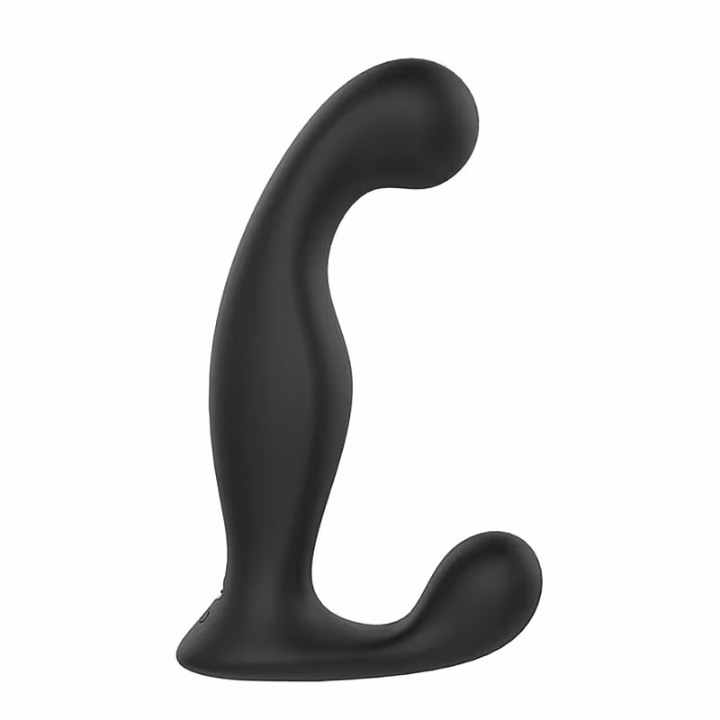 Vibrador de Próstata S-Hande Jelly Flexível com Dupla Vibração 9 Modos Preto USB