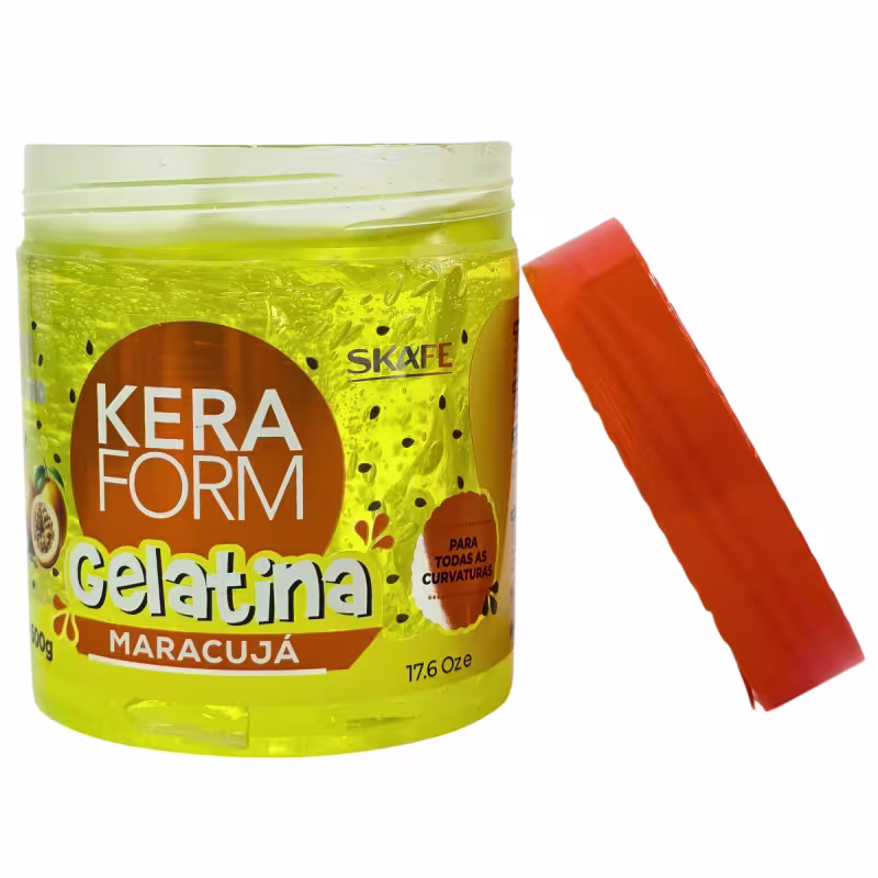 Gelatina Capilar Maracujá Vegano Keraform Skafe 500g