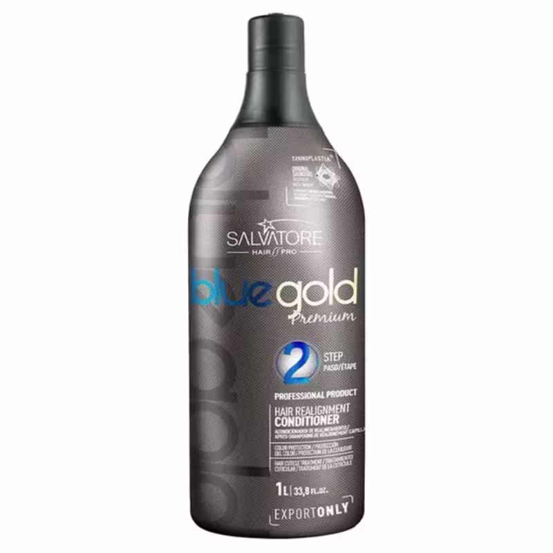 Condicionador de Realinhamento Blue Gold Premium 1L Passo 2