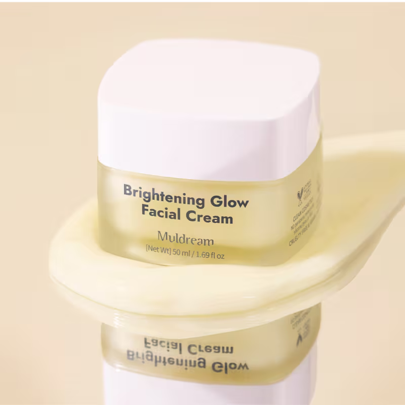 Muldream Brightening Glow Creme Facial Vegano de AHA e Vitamina C 50ml