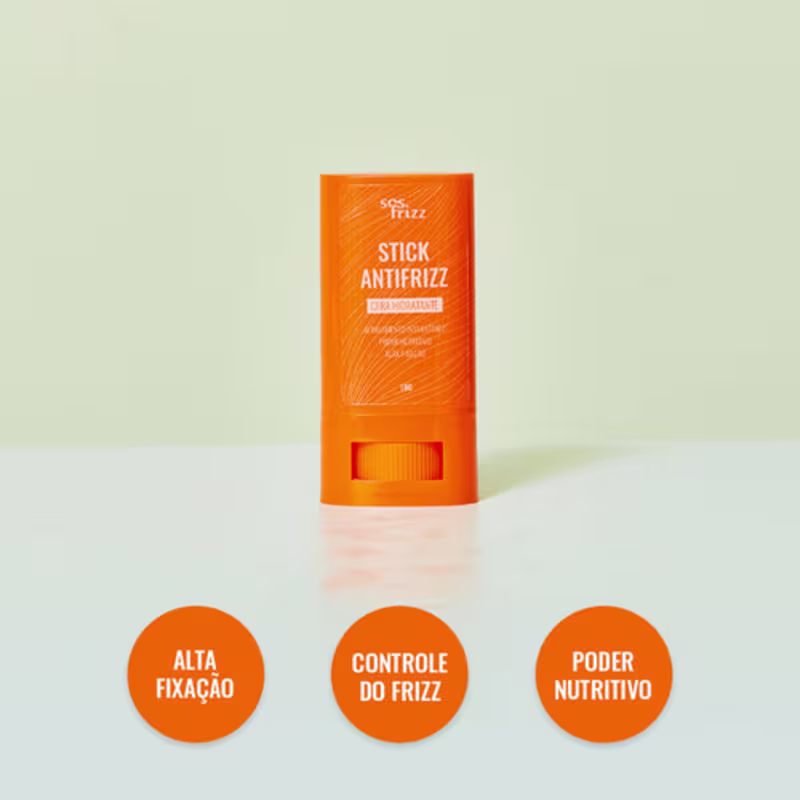 Cera Stick Antifrizz Hidratante Alta Fixação - Sos Frizz 18g
