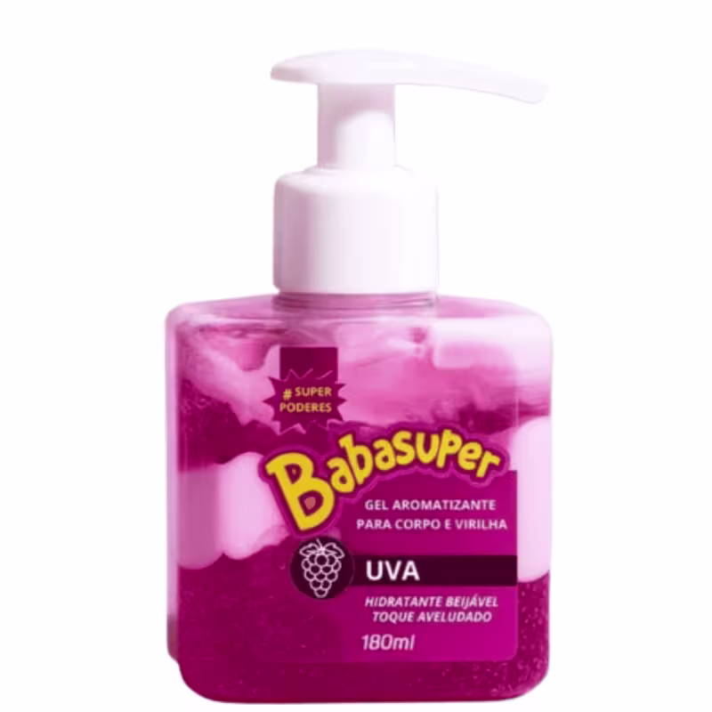 Gel Aromatizante Uva 180 ml Babasuper SP Poderes – Aroma Doce e Sensação Refrescante