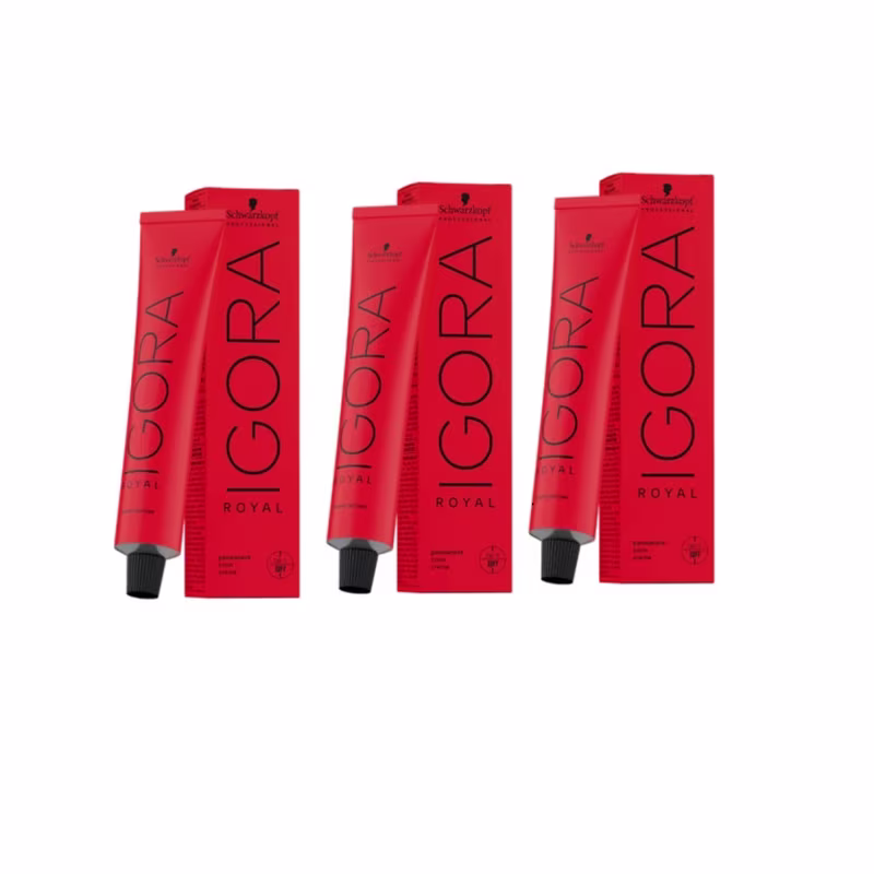 Kit Schwarzkopf Professional Igora Royal 4-0 (3 Produtos)