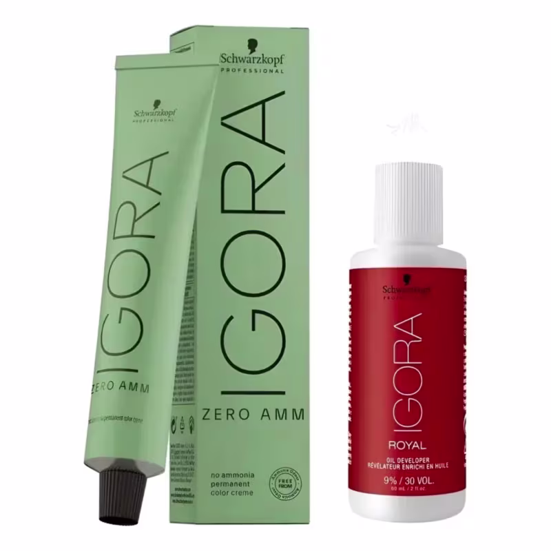 Kit Schwarzkopf Professional Igora Zero Amm 6-46 + Ox 30 Vol 60ml