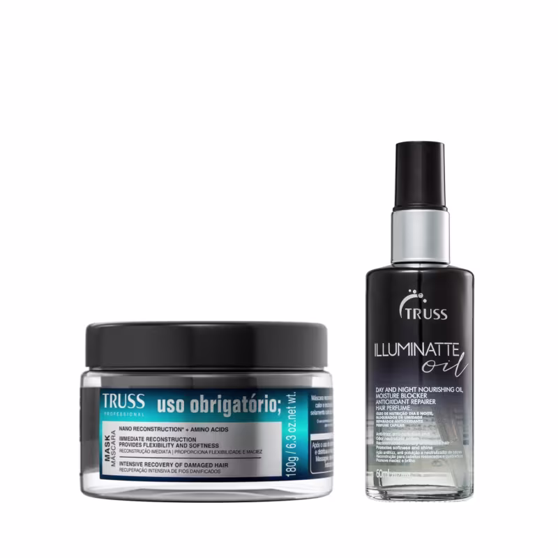 Kit Truss Uso Obrigatório Máscara Capilar + Illuminatte Oil 60ml