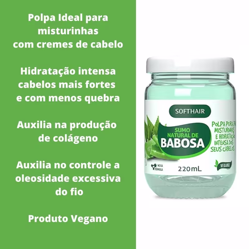 3 Tratamento De Aloe Vera Babosa Onde Comprar Sumo P/ Cabelo