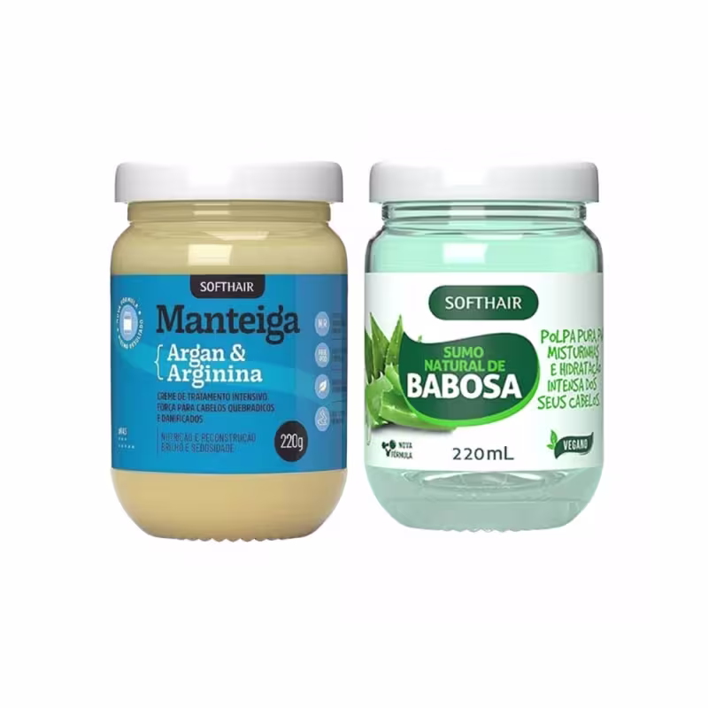 Polpa Babosa Natural Onde Comprar + Manteiga Argan Arginina