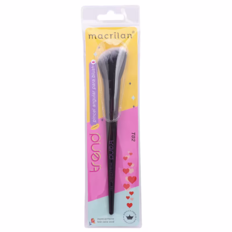 Pincel Angular Para Blush Macrilan Coleção Trend - T02