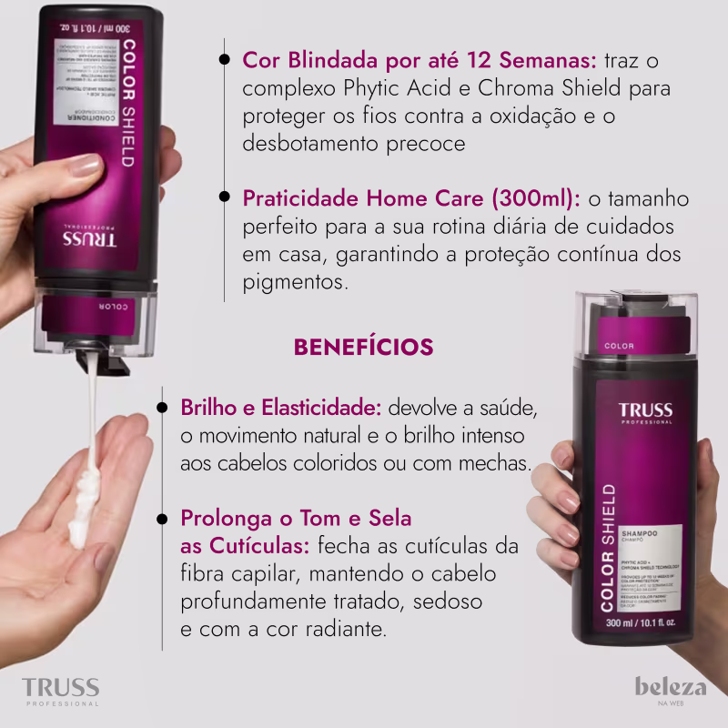 Kit TRUSS Color Shield - Shampoo 300ml + Condicionador 300ml
