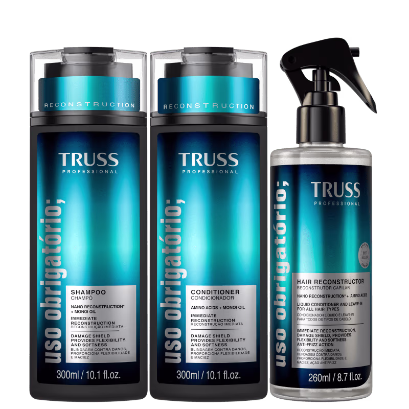 Kit TRUSS Uso Obrigatório Hair Reconstructor (3 Produtos)