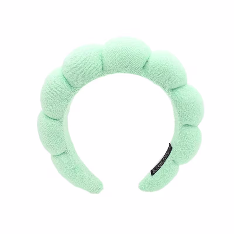 Tiara de Cabelo SPA - Cerejando - Verde Água