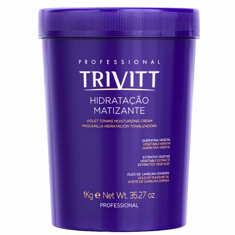 KIT SHAMPOO MATIZANTE 1 L HIDRATAÇÃO E FLUIDO MATIZANTE TRIVITT