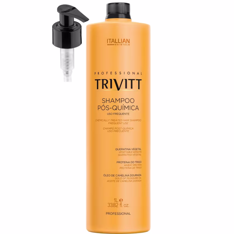 KIT SHAMPOO PÓS QUÍMICA 1L HIDRATAÇÃO INTENSIVA 200G E POWER OIL 30ML