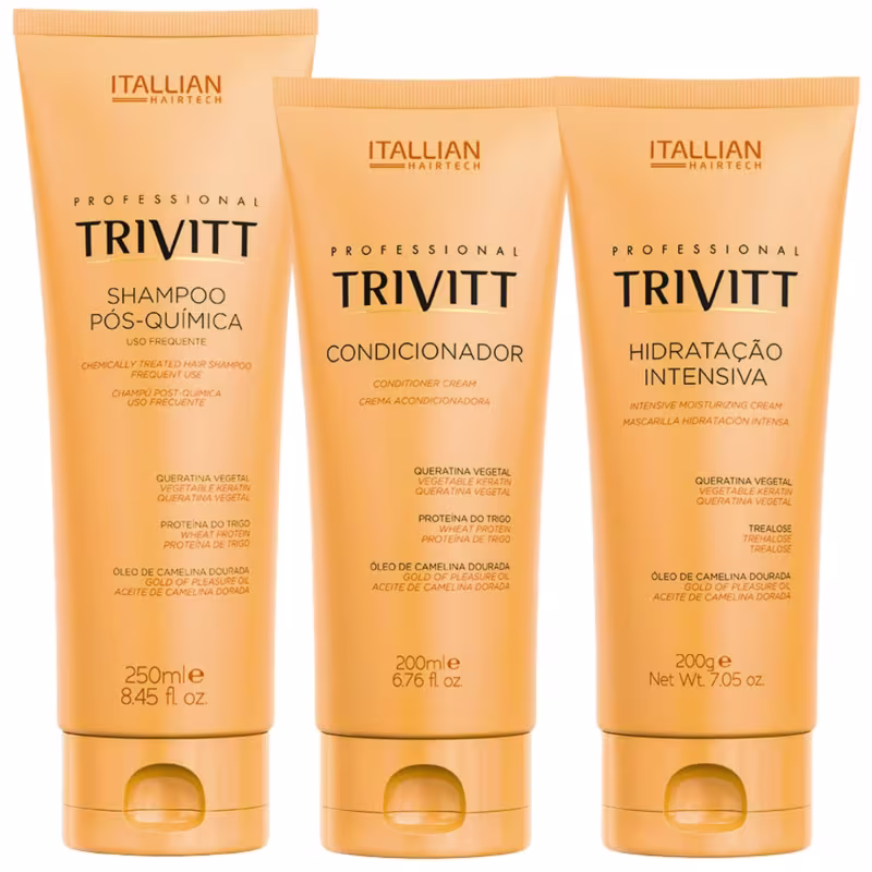 KIT HOME CARE TRIVITT HIDRATAÇÃO FLUIDO 300 ML REPARADOR 30 ML