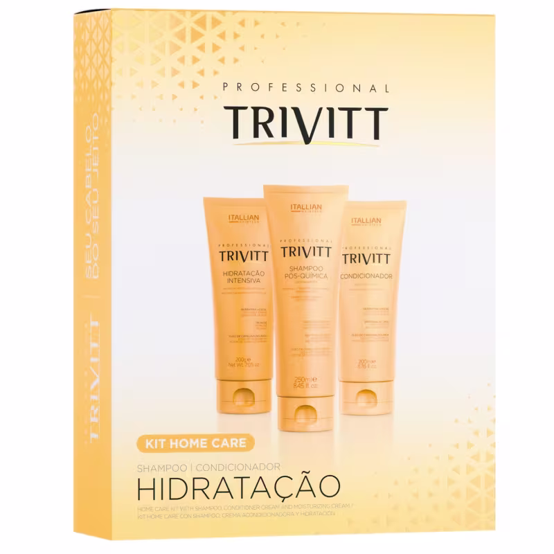 KIT HOME CARE TRIVITT HIDRATAÇÃO FLUIDO 300 ML REPARADOR 30 ML
