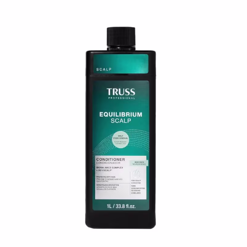 Kit Truss Equilibrium Scalp - Shampoo 1L + Condicionador 1L + Máscara 150g + Uso Obrigatório Óleo 60ml