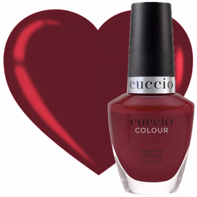 Esmalte Colour 1224 Weave Me Alone Vermelho de Cuccio Brasil.