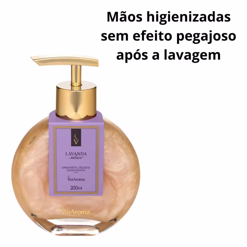 Sabonete Líquido Desodorante Lavanda Relax Via Aroma - 200ml