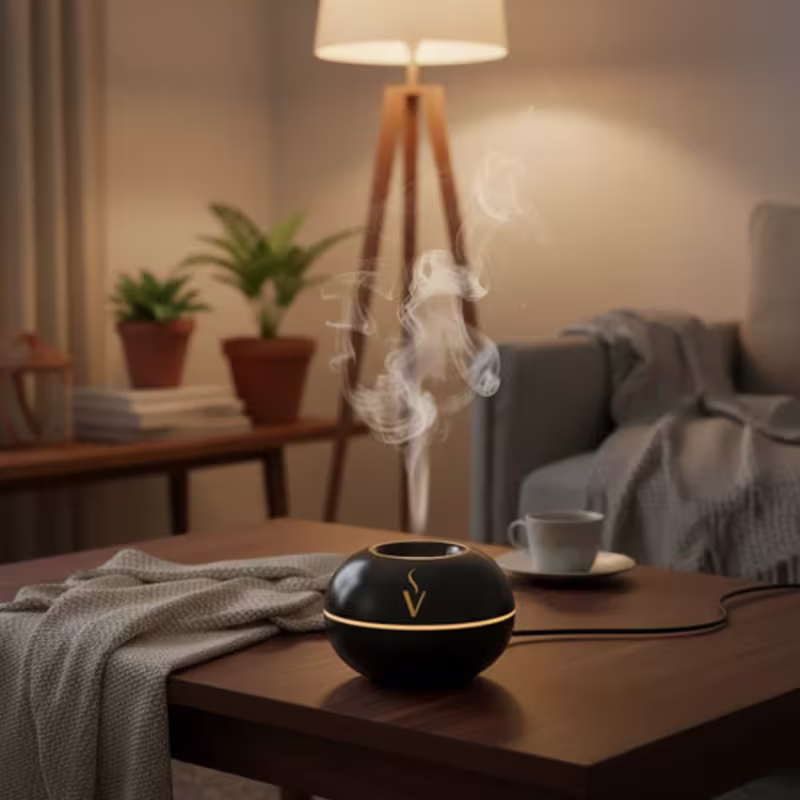Via Aroma Aromatizador Elétrico Usb Porcelana Preto