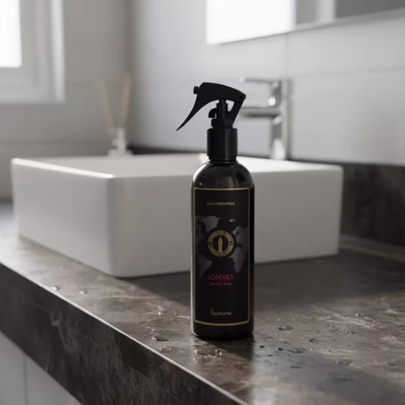 Água Perfumada Londres Jasmim Real Linha Mundo Via Aroma - 365ml