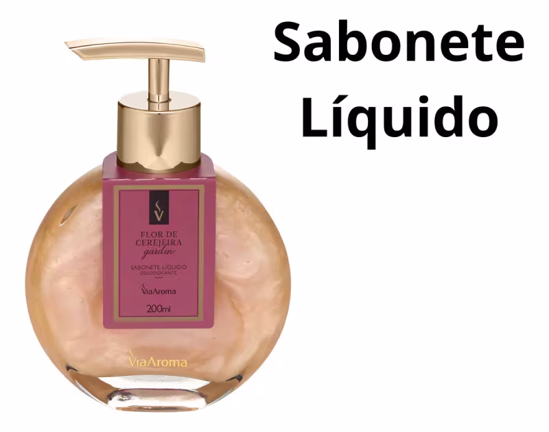 Sabonete Líquido Desodorante Flor De Cerejeira Via Aroma
