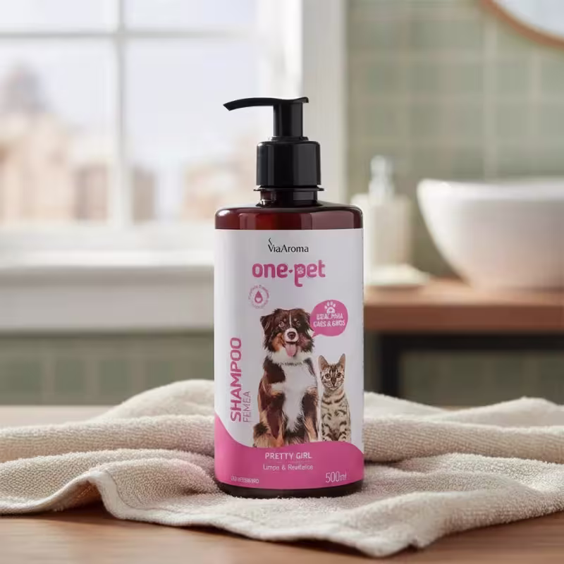 Shampoo Via Aroma One Pet Para Cães - 500ml Fêmea