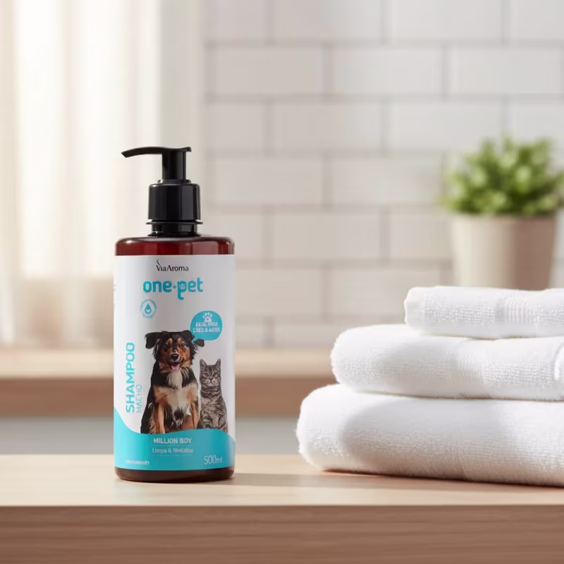 Shampoo Via Aroma One Pet Para Cães - 500ml Fragrância Macho